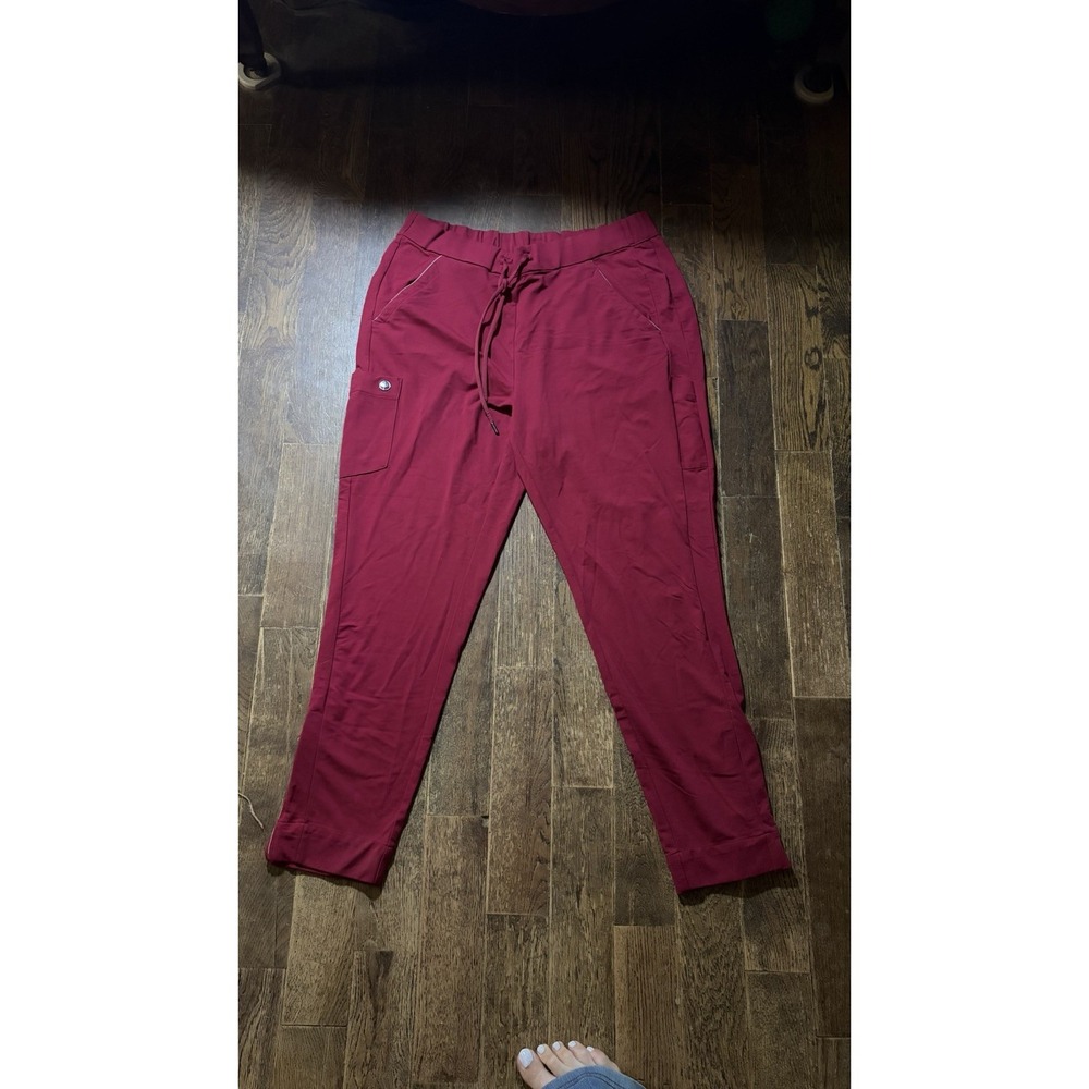 Healing Hands ONYX Women's XL Wine Cargo Scrub Pants.